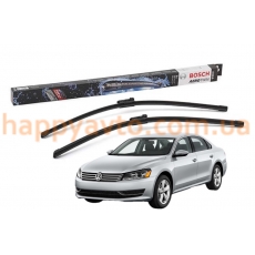 Комплект дворников на Volkswagen Passat B7 USA 2011-2019 — Bosch AeroTwin